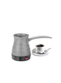 Buy Electric 600W Coffee Pot Turkish Coffee Maker 500ML Coffee Machine Tea Coffee Boiler Turkish Coffee Maker Pot Machine Grey in UAE