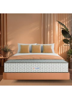 Buy Sleepwell Dual Pro Profiled Foam | 10 Night Trial | Reversible | Gentle And Firm Triple Layered Anti Sag Foam Mattress | King Bed Size (200L x 180W x 20H cm) in UAE