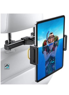 Buy Car Headrest Mount Tablet Holder Universal 360 Rotating Car Seat Stand Cradle for iPhone iPad Tablets Smartphones 4" to 11" Wide 360° Rotation in UAE