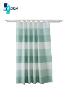 Buy Shower Curtains for Bathroom Shower and Bathtub - Polyester without Chemical Odor - Non-toxic and Environmentally Friendly - 100% Waterproof 180 x 180 cm (Green) in UAE