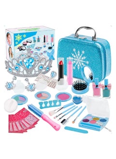 Buy Kids Makeup Kit for Girls - Real Washable Makeup Set - Princess Play Toys for Ages 3+ in UAE