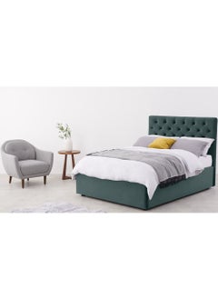 Buy Button tufted bed, Green - 160cm in Egypt