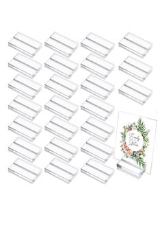 Buy Acrylic Name Card Holder,Acrylic Stands 24 Pieces Clear Table Number Stands Wedding Sign Holders Card Display Stand for Table Wedding Photos Office Meeting (24) in Saudi Arabia