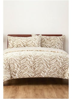 اشتري 3 Piece Winter Fur Full Comforter Set Winter Jill M Zebra Neutral في السعودية