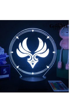 اشتري Multicolour 3D Night Light Game Lamp Illusion Light Nightlight Genshin Impact Figure LED Atmosphere Lights for Bedroom Decor Lighting Bedside Lamps Kids Gift Lighting في الامارات