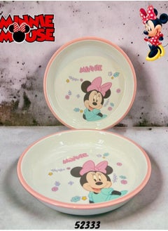 Buy Minnie Mouse Cartoon Children's Plate Ceramic Household Cutlery Mini Cute Kitchen Plate Single Pcs in Saudi Arabia