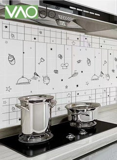 اشتري Kitchen Wall Decal Wall Arts Stickers Dining Room Rules Decals Decor Kitchen Utensil Vinyl Home Decor for Kitchen Dining Room Decoration 400*60CM في الامارات