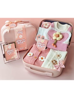 Buy Gift Box Pink Baby Girl, Little Princess, Flower Spring And Autumn Winter Collection For New Girls Gift in Saudi Arabia