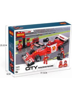 Buy CITY 3401 Racers Formula One F1 Pit Model Educational DIY Construction Brick Toy for Kids Boys and Girls in Egypt