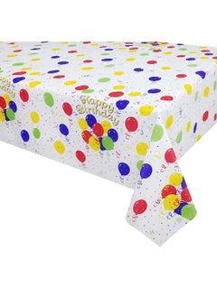 Buy Tablecloth for Rectangle Tables Dot Plastic Disposable Party Table Covers for Birthday Parties, Wedding, Anniversary, Baby Shower, Fine Dining Decor 137 x 274cm in Saudi Arabia