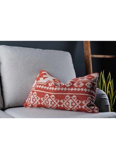 Buy Minerva Eco Friendly Filled Cushion 40x65 cm Rust in UAE