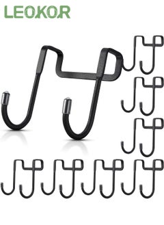 اشتري 8 Pieces Over Cabinet Hook Double S Shaped Cabinet Drawer Hanger Hook Durable Metal Heavy Duty Hooks في السعودية