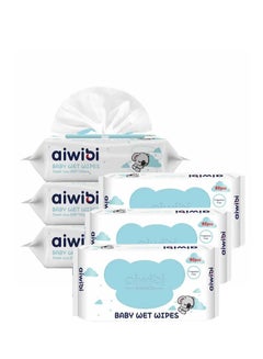 Buy Aiwibi Soft Care Baby Wet Wipes (Fragrance free)-- Pack of 6 x 80Sheets - 480 Wipes in UAE
