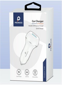 Buy Double USB Fast Quick Charger White in Saudi Arabia