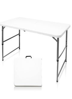 Buy Adjustable Folding Table - 120×60×75 cm - Perfect for Camping, Picnics, Parties, and Home Use in UAE