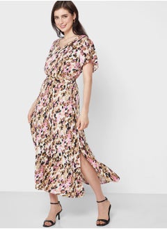 Buy Printed High Waist Maxi Skirt in Saudi Arabia