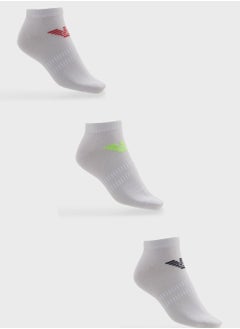 Buy 3 Pack Logo Ankle Socks in UAE