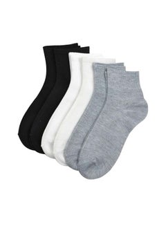 Buy Men 3 Pairs Athletic Cotton Socks Outdoor Sports Casual Socks in UAE