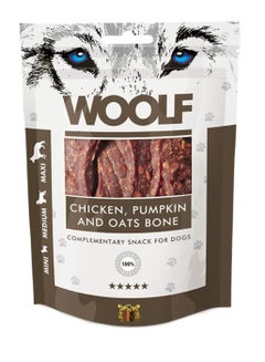 اشتري Woolf Treats Dogs Chicken Bone with Pumpkin and Oats 100g في السعودية