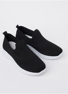 Buy Cobblerz Men's Slip-on Low Top Sneakers BLACK in Saudi Arabia