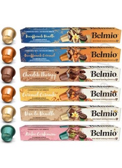 Buy Belmio Flavoured Collection Coffee Capsule Set of 60 Capsules in UAE