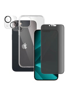 Buy Bundle Of Privacy Screen Protector With Case And Cover For iPhone 14 Max Privacy in Saudi Arabia