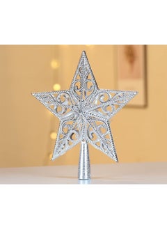 Buy Tree Star Topper Decorative Hollow Out Plastic Decoration Star Treetop Ornaments Holiday Decoration in UAE