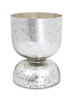 Buy Usha Candle Holder, Silver - 13.5x17 cm in UAE