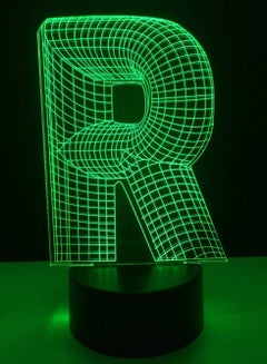 Buy 3D Lighting Alphabet Letter R 16 Color Changing Desk Table LED Night Light USB Touch Bar Home Decoration Kid Baby Gift 16 Colors 3D Night Light in UAE