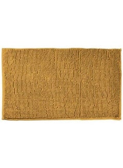 Buy Anti-Slip Microfiber Bathroom Mat with Balls Mustard Yellow 50 x 80 cm 7744199 in Saudi Arabia