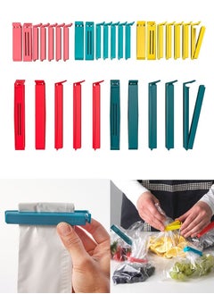 Buy Bag clips 26 pieces, assorted colors, assorted sizes, to keep food fresh and store snacks in Saudi Arabia