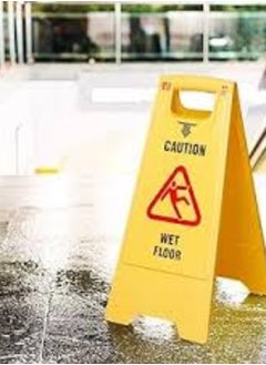 Buy KNP Portable Self Standing Sign Board (CAUTION WET FLOOR) is an essential safety tool designed to alert people to potentially hazardous wet surfaces. in UAE