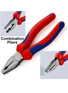 Buy 8"COMBINATION PLIER RED AND BLUE  BODY WITH  WISEMANN in Egypt