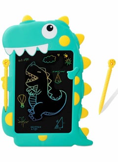 اشتري LCD Writing Tablet for Kids, Portable Electronic Drawing Board, Cute Dinosaur Shape LCD Writing Pad, 8.5 Inch Light with Lock Function Erasable Electronic Doodle Gift for Boy Girl في السعودية