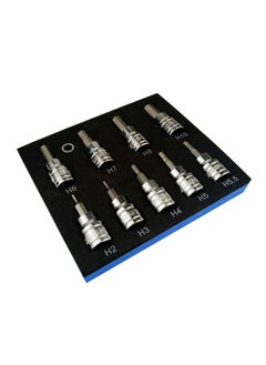 اشتري Allen Hex Bit Socket Set, 9 Piece 3/8 Inch Drive Metric, Sizes 2-10mm Allen Head Hex Key Socket Set في السعودية