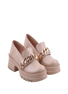 Buy Women Slip on Chunky Sole Shoes-Beige in Egypt