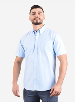 Buy Men Wrinkle Free  Shirt Blue in UAE