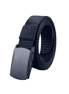 اشتري Mens Belt Nylon Webbing Canvas Outdoor Web Belt with Automatic Click Buckle Can Pruning Enclosed in an Elegant في الامارات