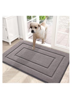 اشتري Door Mat Indoor Entrance, Kitchen Bathroom Mat (30x20 Inches, Grey) في السعودية