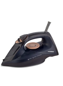 Buy Dry and Wet Steam Iron With Self-clean function Adjustable Temperature Control Ceramic Soleplate Steam Iron 2200W Black 982 in UAE