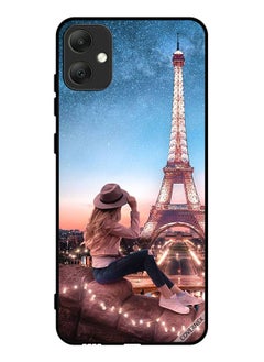 Buy Protective Case Cover For Samsung Galaxy A05 Hat Girl & Eiffel Tower in Saudi Arabia