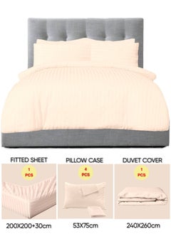 Buy 6 Pieces Super King Bed Sheet Set With Duvet Cover Bedding Set in UAE