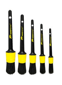 Buy RHINOMOTIVE - Different size and finishes for multipurpose use Automotive DETAILING BRUSHES 5PCS in UAE