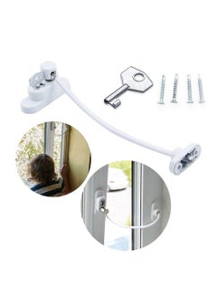 Buy Baby Safety Limit Lock, Childproof Lock for Windows and Sliding Doors, Baby / Child Safety Lock and Key Device, Stainless Steel Material Rust-Proof, Durable and Sturdy, Easy to Install in UAE