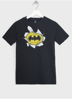 Buy Batman Teen Boys Graphic Printed Tee in Saudi Arabia