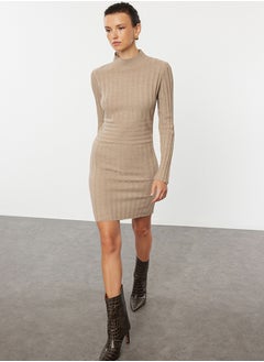 اشتري Mink Mini Knitwear High Collar Dress TWOAW22EL0021 في مصر