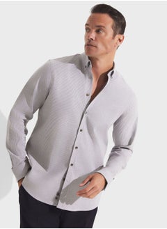 Buy Striped Button Down Regular Fit Shirt Shirt in UAE