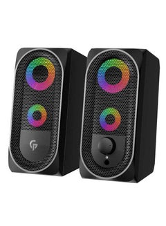 Buy Stereo Bluetooth Gaming Speakers by Porodo 10W -Black in UAE