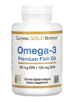 Buy Omega-3 With Premium Fish Oil - 100 Softgels in Saudi Arabia