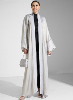 Buy Lace Detail Flared Sleeve Abaya in Saudi Arabia